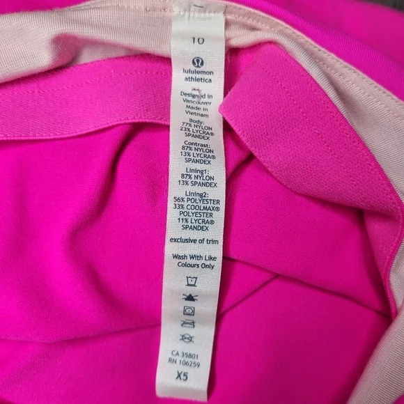 Lululemon Track and Train Tank Raspberry Glo Light crossback straps top size 10 - Picture 12 of 12